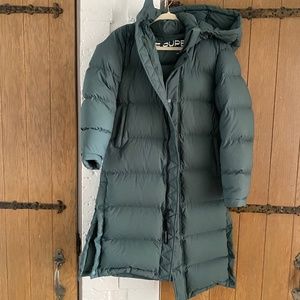 Pine Green Aritzia Long Super puff XS